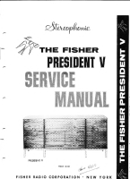 Fisher PRESIDENT-5 - Service Manual 